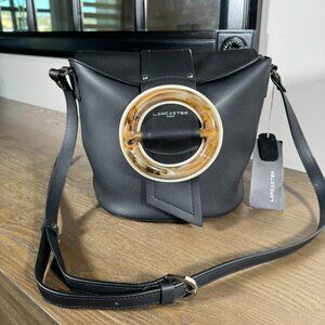 Lancaster Paris Trotter Bag — Foulonne Pia Black Leather NWT